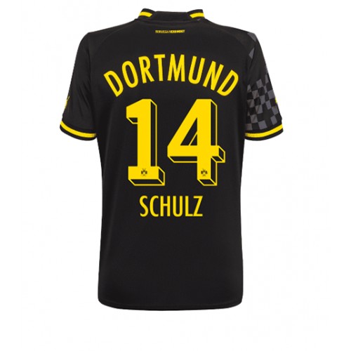 Borussia Dortmund Nico Schulz #14 Bortedrakt Kvinner 2022-23 Kortermet Borussia Dortmund Nico Schulz #14 Bortedrakt Kvinner 2022-23 Kortermet